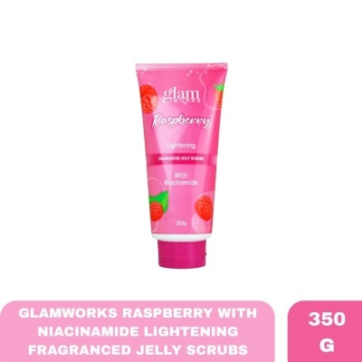 GLAMWORKS GLAMWORKS Raspberry with Niacinamide Lightening Fragranced Jelly Scrubs 350g image