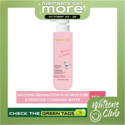 DAP BY WATSONS WATSONS Dermaction Plus Moisture and Sensitive Cleansing Water 250ml image