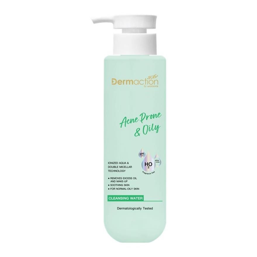 WATSONS Dermaction Plus Acne Prone & Oily&nbsp;Cleansing&nbsp;Water 250ml