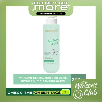 DAP BY WATSONS WATSONS Dermaction Plus Acne Prone & Oily Cleansing Water 250ml image