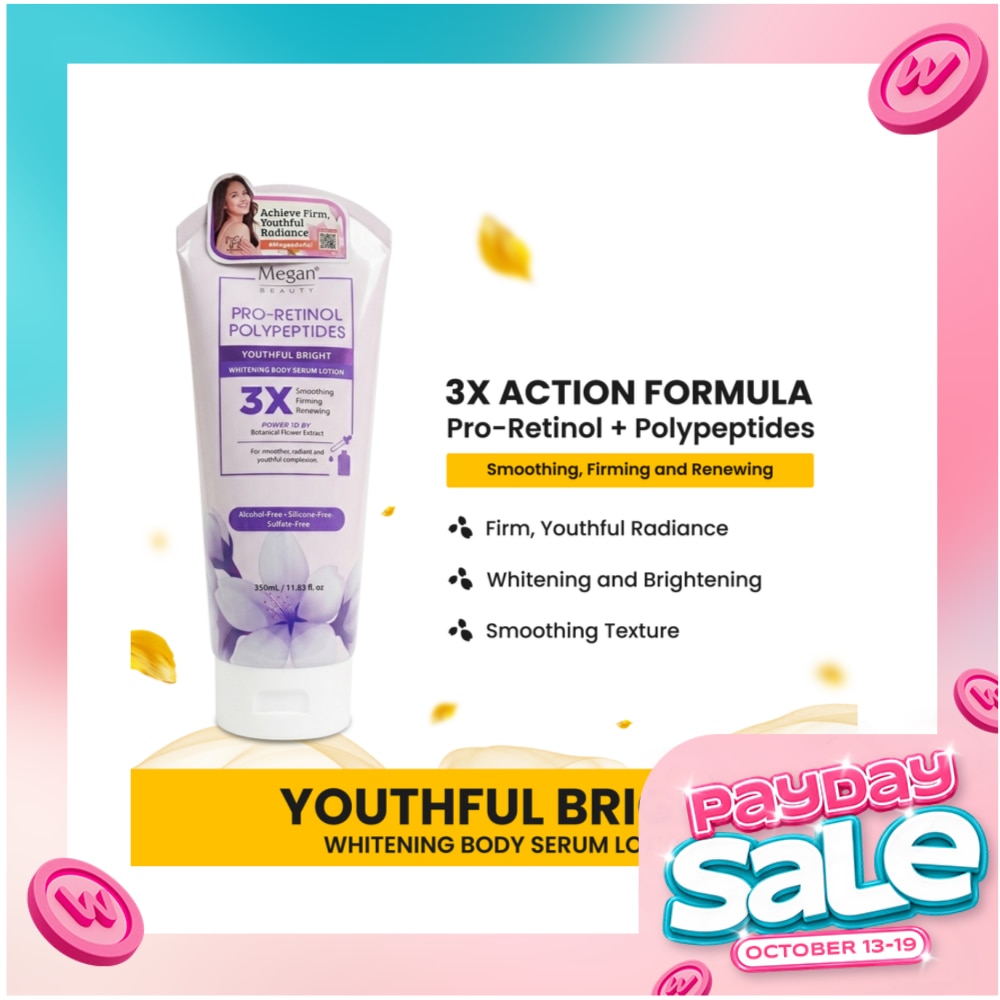 MEGAN Beauty Whitening Body Serum Lotion Youthful Bright 350ml image
