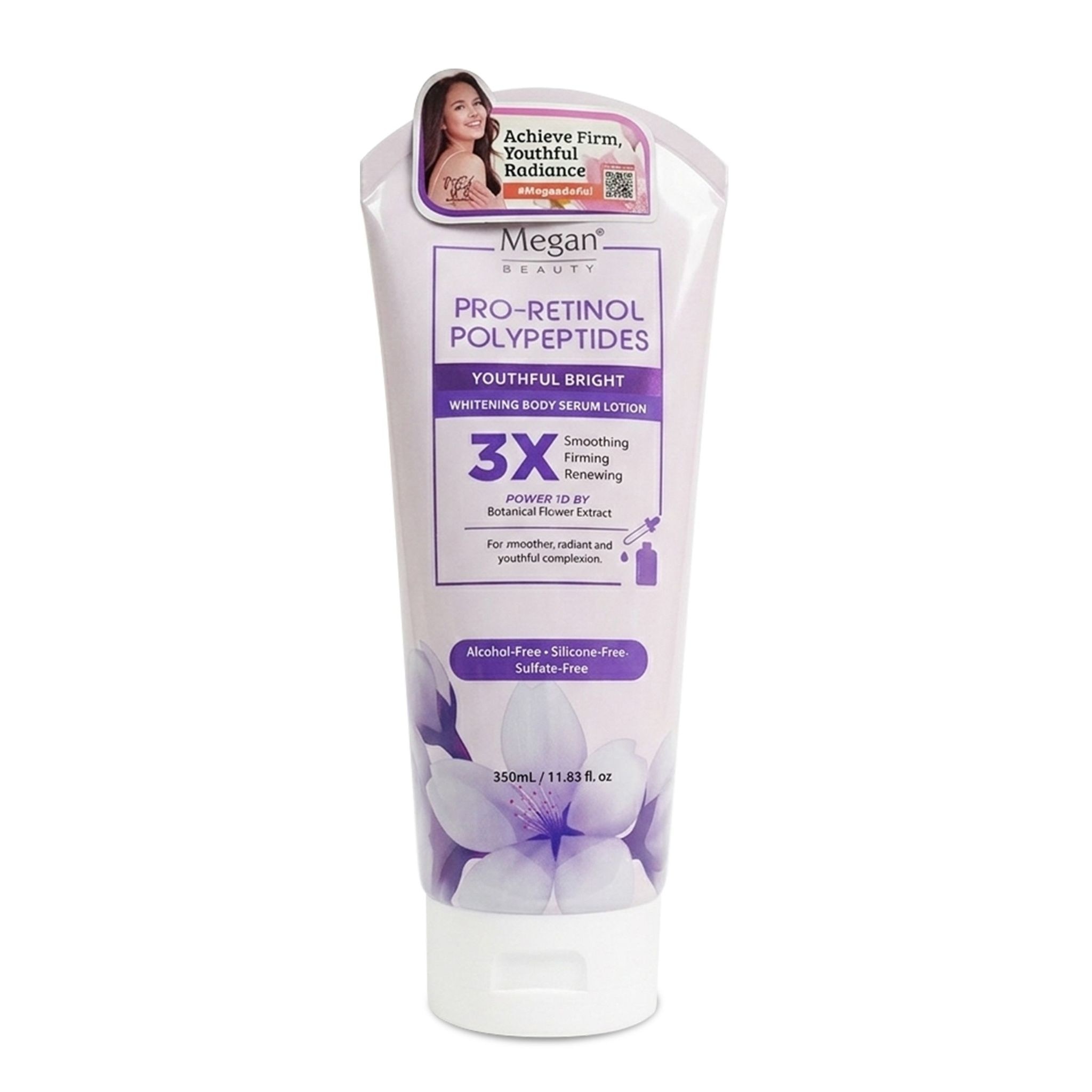 MEGAN Beauty Whitening Body Serum Lotion Youthful Bright 350ml