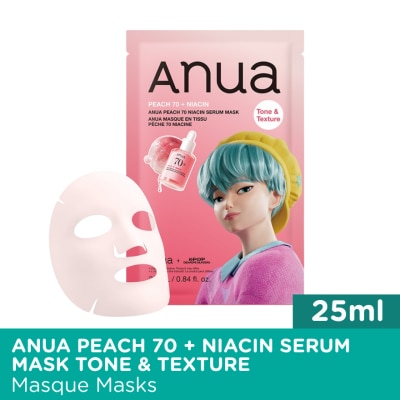 ANUA ANUA Peach 70 + Niacin Serum Mask Tone & Texture 25ml image