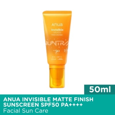 ANUA - ANUA Invisible Matte Finish Sunscreen SPF50 PA++++ 50ml image