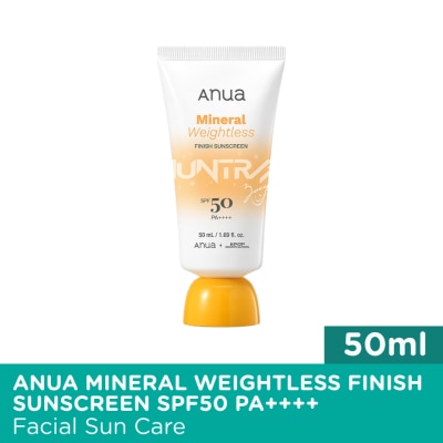ANUA - ANUA Mineral Weightless Finish Sunscreen SPF50 PA++++ 50ml image