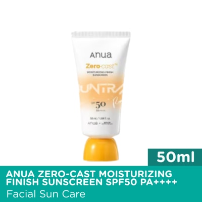 ANUA ANUA Zero Cast Moisturizing Finish Sunscreen SPF50 PA++++ 50ml image