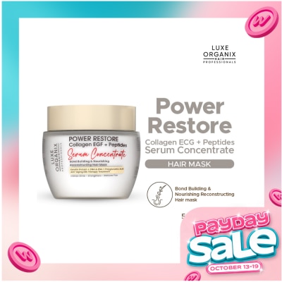 LUXE ORGANIX LUXE ORGANIX Power Restore Collagen EGF + Peptides Serum Concentrate Hair Mask 500ml image
