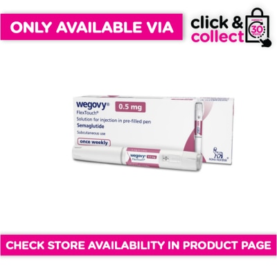 WEGOVY - WEGOVY 0.5MG Pen [PRESCRIPTION REQUIRED] Available in Click & Collect