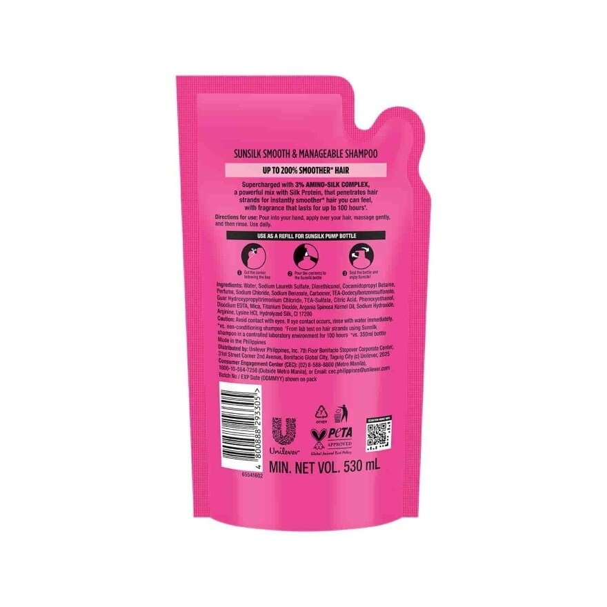 SUNSILK Shampoo Smooth & Manageable Day 530ml image