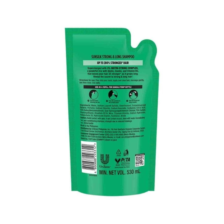 SUNSILK Shampoo Strong & Long Day 530ml image