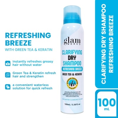 GLAMWORKS - GLAMWORKS Clarifying Dry Shampoo Refreshing Breeze 100ml image