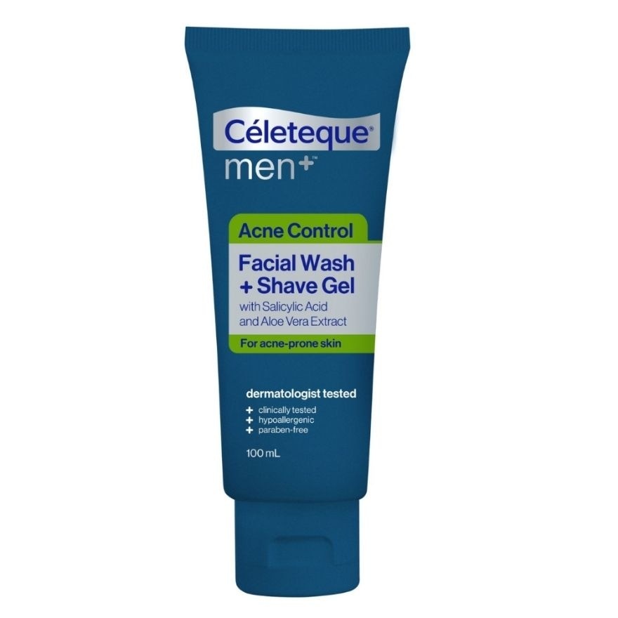 CELETEQUE Men Acne Facial Wash and Shave Gel 100ml image