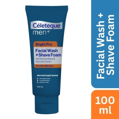 CELETEQUE - CELETEQUE Men Brightening Facial Wash and Shave Foam 100ml image