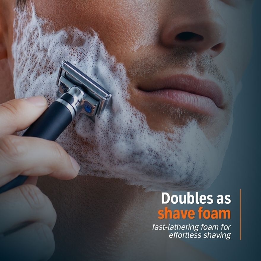 CELETEQUE Men Brightening Facial Wash and Shave Foam 100ml image