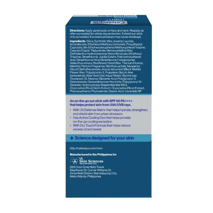 CELETEQUE Men Cool and Matte Sun Stick image