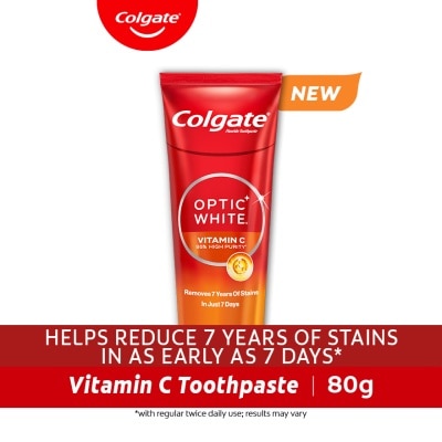 COLGATE - COLGATE Optic White Vitamin C Toothpaste 80g image