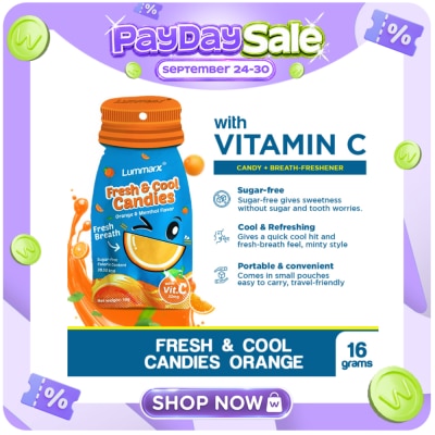 LUMMARX LUMMARX Fresh & Cool Candies Orange & Menthol 16g image