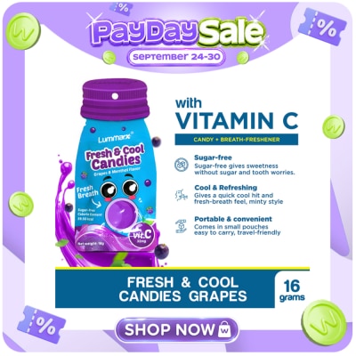 LUMMARX LUMMARX Fresh & Cool Candies Grapes & Menthol 16g image