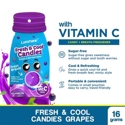 LUMMARX - LUMMARX Fresh & Cool Candies Grapes & Menthol 16g