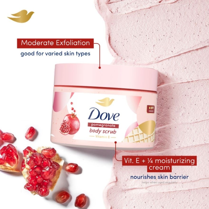 DOVE Pomegranate Body Scrub with Vitamin E 280g