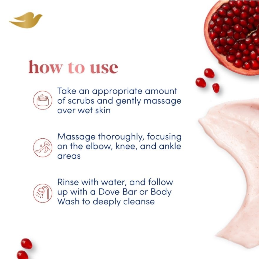DOVE Pomegranate Body Scrub with Vitamin E 280g