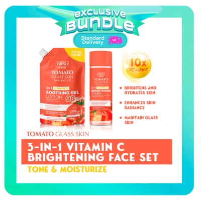 FRESH - FRESH Tomato 3in1 Vitamin C Brightening Face Set Tone & Moisturize Bundle