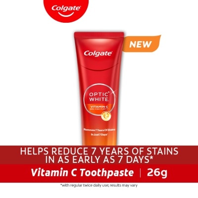 COLGATE - COLGATE Optic White Vitamin C Toothpaste 26g