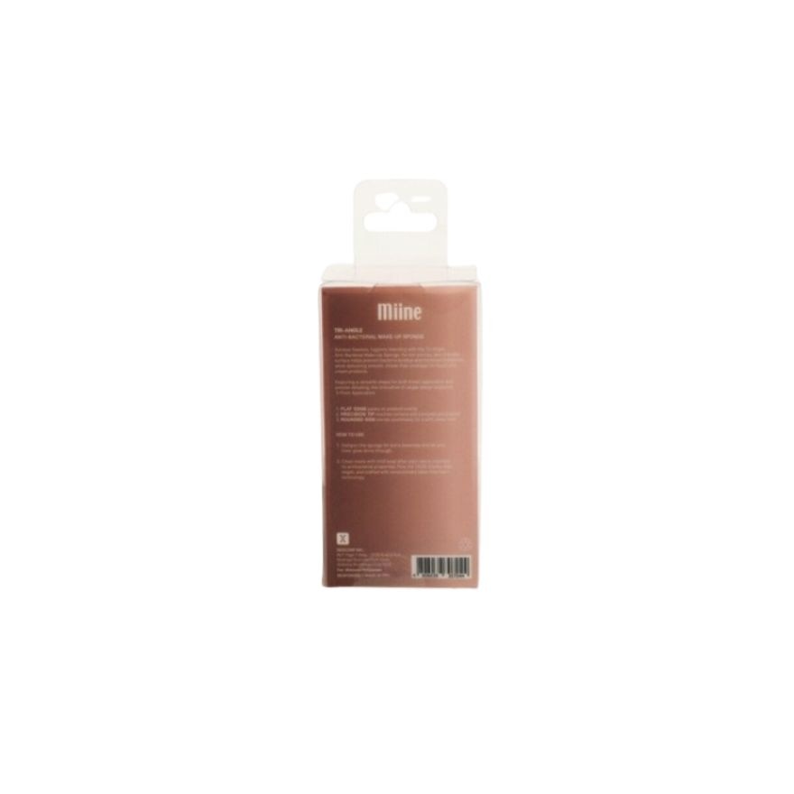 MIINE Tri Angle Anti Bacterial Make Up Sponge image