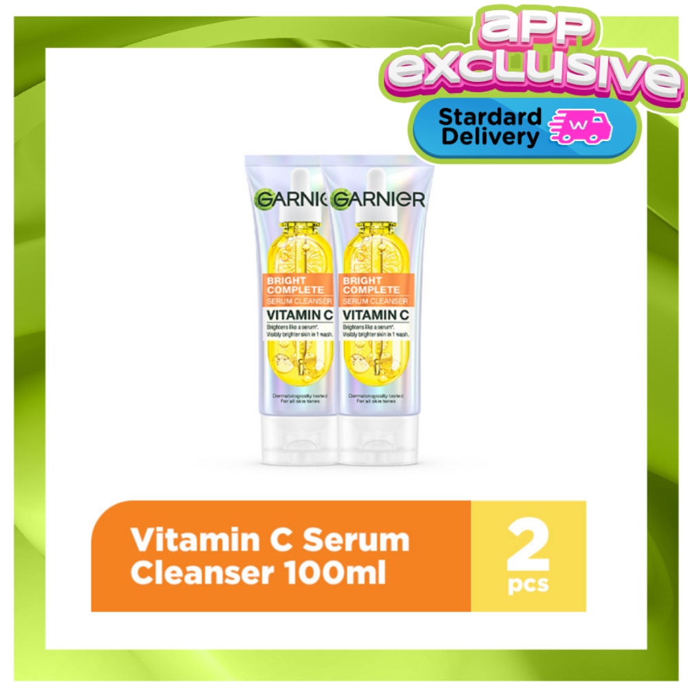 GARNIER VITAMIN C CLEANSER TWIN PACK image