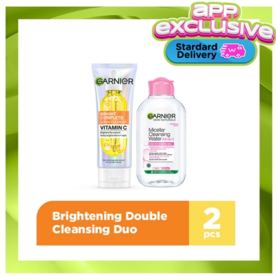 GARNIER - GARNIER BRIGHTENING DOUBLE CLEANSING DUO image