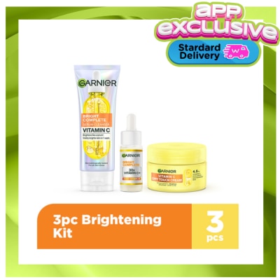 GARNIER - GARNIER BRIGHTENING KIT SERUM CREAM WASH image