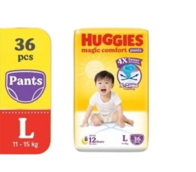 HUGGIES - Huggies Magic Comfort Pants Large 36pcs image