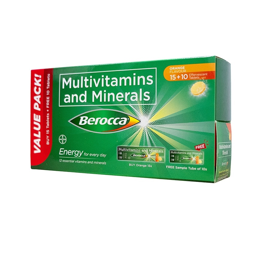 BEROCCA Orange 15s + 10s Promo Pack
