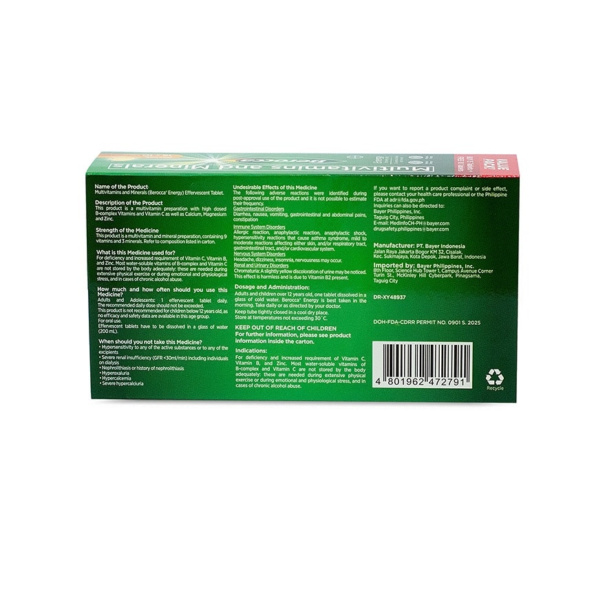 BEROCCA Orange 15s + 10s Promo Pack