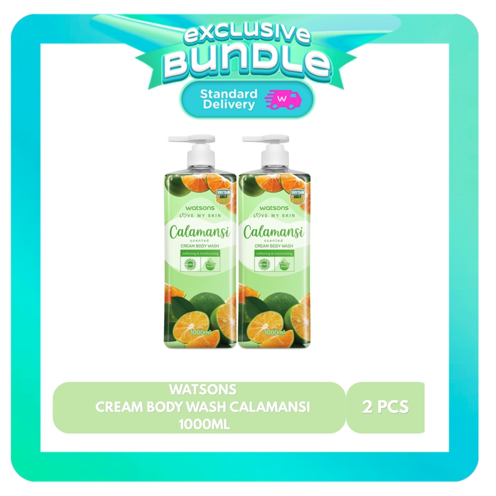 WATSONS Cream Body Wash Calamansi Bundle 1000ml
