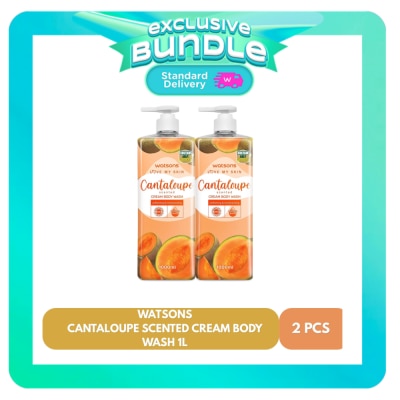 WATSONS - WATSONS Cantaloupe Scented Cream Body Wash Bundle 1000ml