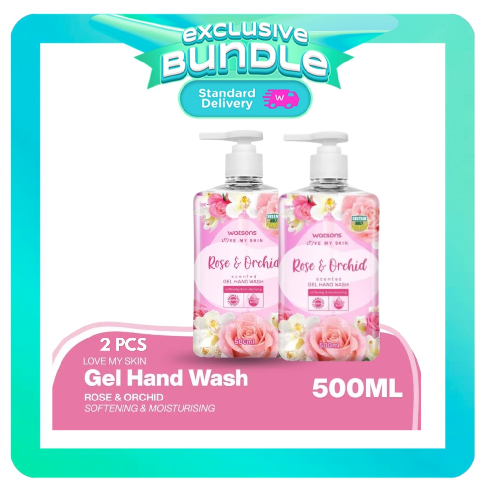 WATSONS Rose & Orchid Gel Hand Wash Bundle 500ml