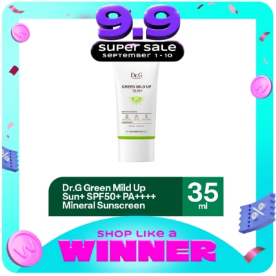 DR G - Dr.G Green Mild Up Sun+ SPF50+ PA++++ Mineral Sunscreen 35ml image