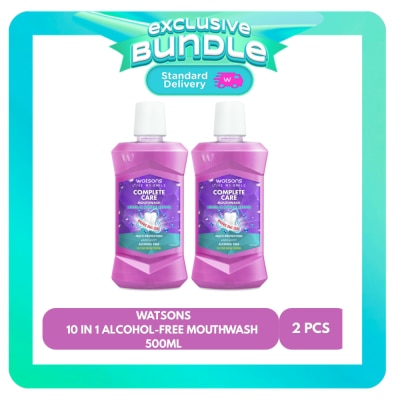 WATSONS - WATSONS 10 in 1 Alcohol Free Mouthwash Bundle 500ml