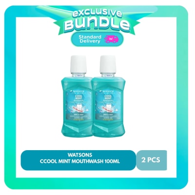 WATSONS - WATSONS Cool Mint Mouthwash Bundle 100ml