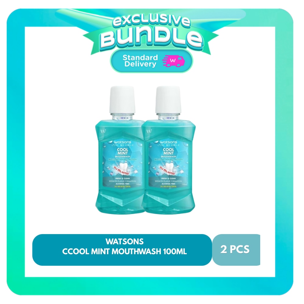 WATSONS Cool Mint Mouthwash Bundle 100ml