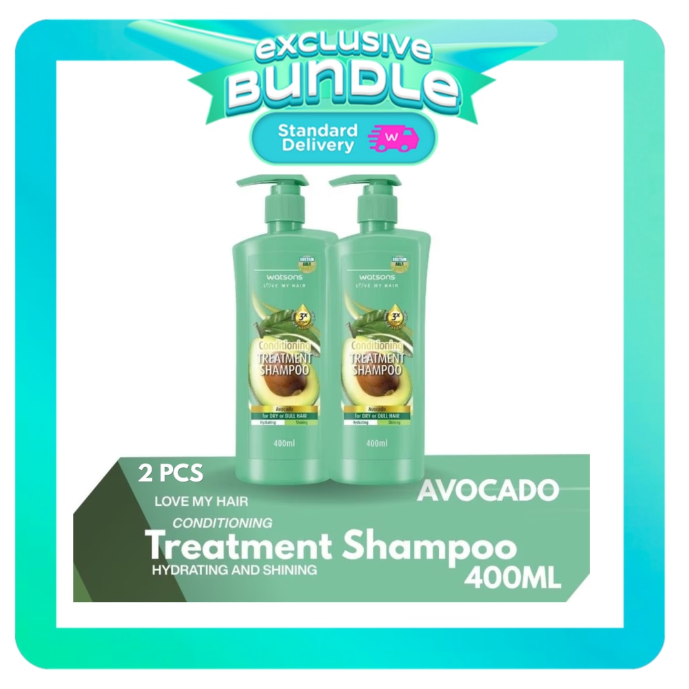 WATSONS Avocado Condotioning Treatment Shampoo Bundle 400ml