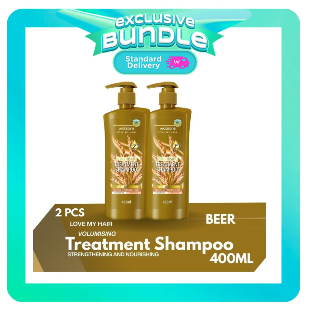 WATSONS Beer Volumising Treatment Shampoo Bundle 400ml