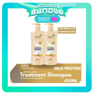 WATSONS - WATSONS Revitalising Milk Protein Treatment Shampoo Bundle 400ml