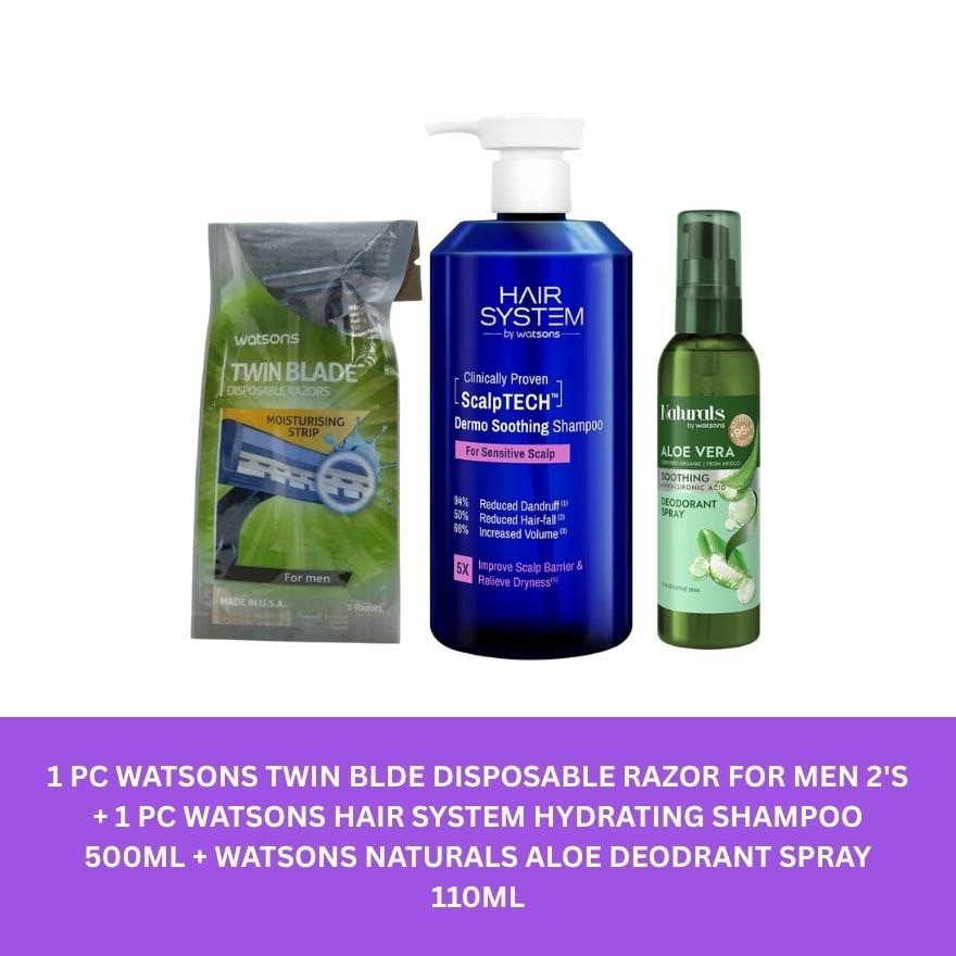 Watsons Back To School Men’s Care Essentials Bundle