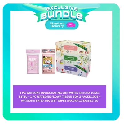 WATSONS - Watsons Back To School Tissue & Wipes Essentials Bundle