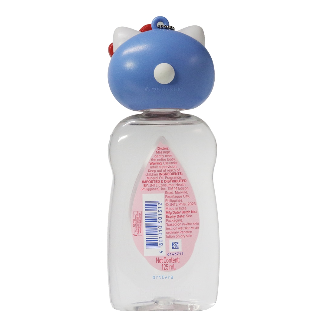 JOHNSONS BABY Oil Regular with Free Sanrio Keychain Hello Kitty 125ml