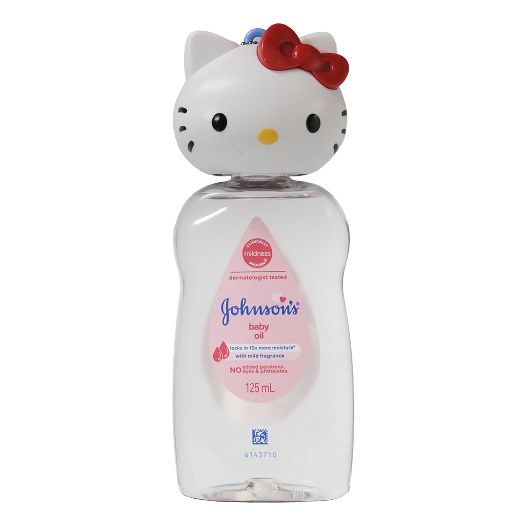 JOHNSONS BABY Oil Regular with Free Sanrio Keychain Hello Kitty 125ml