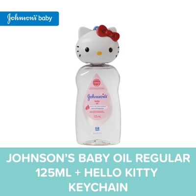 JOHNSONS BABY - JOHNSONS BABY Oil Regular with Free Sanrio Keychain Hello Kitty 125ml image
