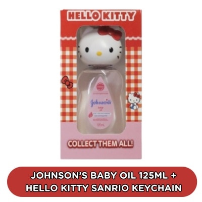 JOHNSONS BABY - JOHNSONS BABY Oil Regular with Free Sanrio Keychain Hello Kitty 125ml